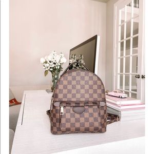 GOODNIGHT MACAROON EMMA CANVAS CHECKED BACKPACK